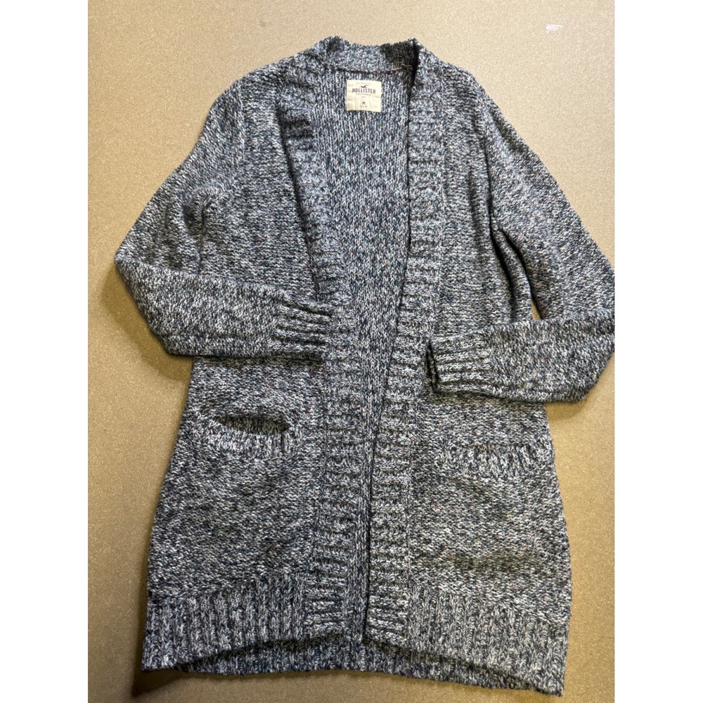 Hollister Women's‎ Marled Knit Open Front Cardigan Sweater Size M
